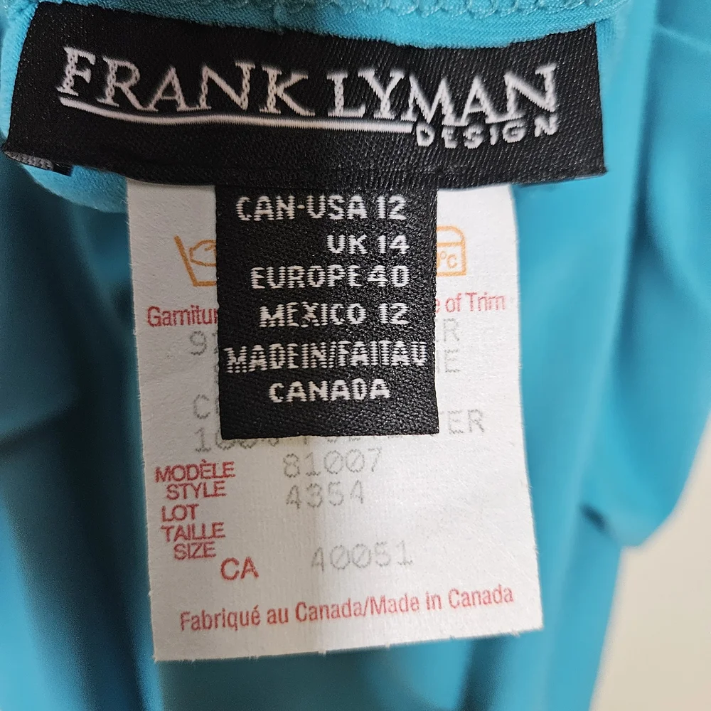 Frank Lyman Design elegant turquoise